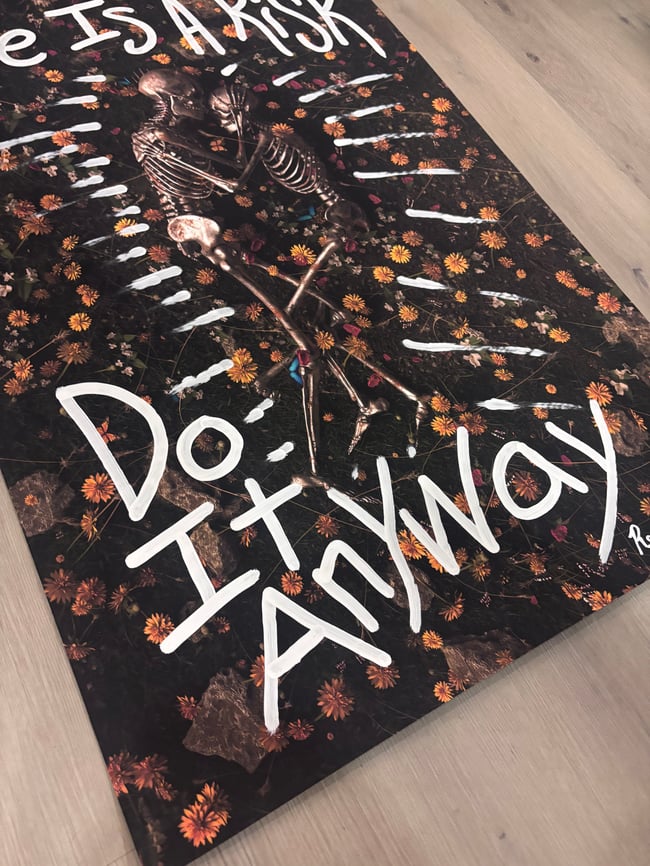 28” x 40” • Thick Card Stock Poster Print • Upcycled Art