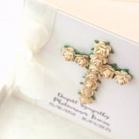 Image 3 of Handmade Sympathy Card. Personalised In Memory Card.  Religious Memorial Card. 