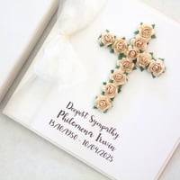 Image 4 of Handmade Sympathy Card. Personalised In Memory Card.  Religious Memorial Card. 