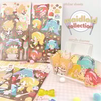 Image 1 of Maidloid Collection - Sticker Sheets & Acrylic Charms