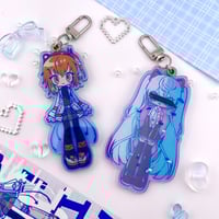 Image 1 of Adachi Rei & Miku Sliding Layered Charms