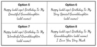 Image 6 of Granddaughter Birthday Card from Grandparents. Any Age. Handmade Granddaughter Card. 