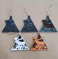 Image 1 of Ornaments - Moose, Deer, Bison