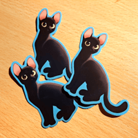 Image 2 of Flow Cat 2 Inch Glossy Sticker