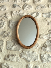 Image 2 of Petit miroir ancien en bois 