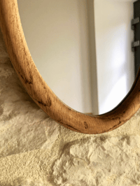 Image 3 of Petit miroir ancien en bois 