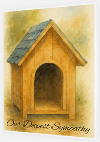 Image 1 of Dog House (cards & envelopes) min order 50 cards