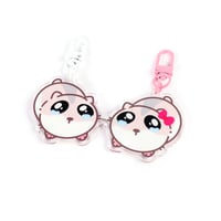 Image 2 of Sad Hampter Magnetic Acrylic Keychain Set