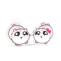 Image 5 of Sad Hampter Magnetic Acrylic Keychain Set
