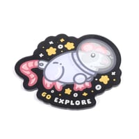 Image 3 of NASA Rat "Go Explore" Acrylic Magnet
