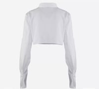 Image 2 of Collar Crop Shirt 