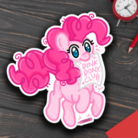 Image 1 of Pink Pony Club My Little Pony Inspired Matte Vinyl Sticker