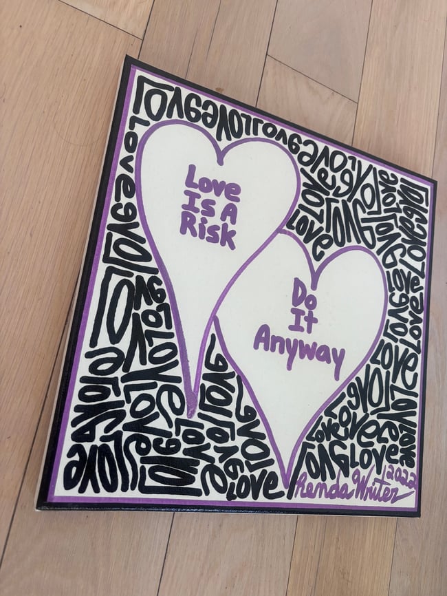 12” x 12” • Love is a risk. Do it anyway. • Canvas Original