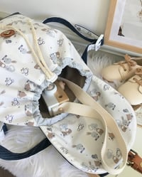 Image 4 of Sac à dos enfant, base velours et fermoir cuir