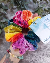 Image 1 of Luxury Silk Velvet Scrunchie (#17)