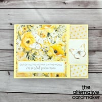 Image 1 of Gift Card Holder - Mother's Day - Butterflies in A Yellow Garden