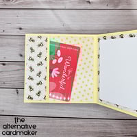 Image 3 of Mother's Day Card - Gift Card Holder - Bees and Butterflies