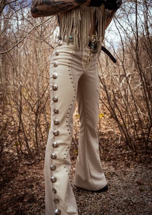 Image of Toxic Vision Cowgirls from Hell boneyard concho pants CUSTOM SIZING