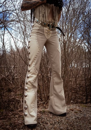 Image of Toxic Vision Cowgirls from Hell boneyard concho pants CUSTOM SIZING