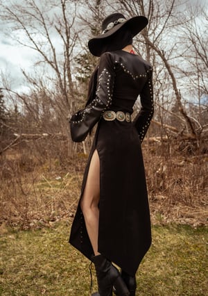 Image of Toxic Vision Cowgirls from Hell duster dress ONE OF A KIND