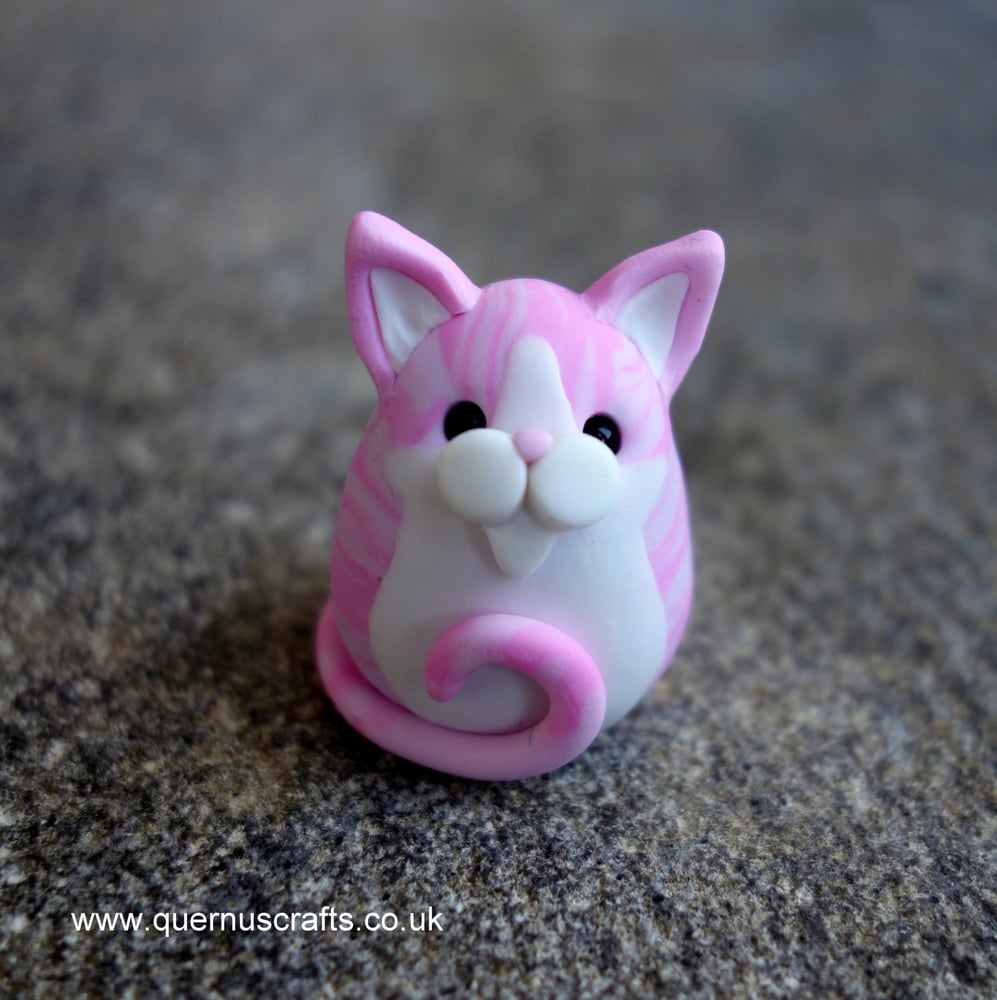 Wee Rainbow Tabby Cat (Pink) #3