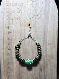 Image 2 of Tribal Green Earrings 
