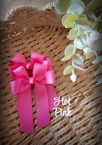 Image 1 of 4" Bows. Pinks