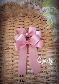 Image 3 of 4" Bows. Pinks