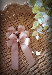 Image 1 of 4" Bows. Browns, Neutrals