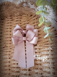 Image 2 of 4" Bows. Browns, Neutrals