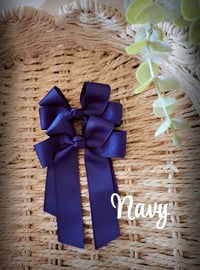 Image 1 of 4" Bows. Blues