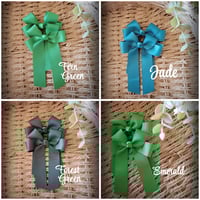 Image 5 of 4" Bows. Greens