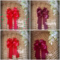 Image 4 of 4" Bows. Reds & Purples 