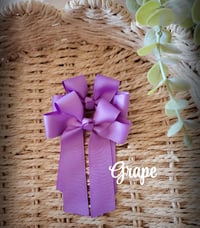 Image 2 of 4" Bows. Reds & Purples 