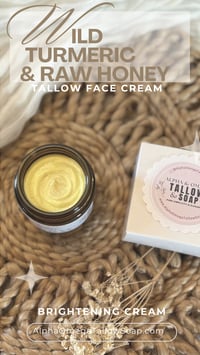 Image 2 of Wild Turmeric & Raw Honey Tallow Face Cream