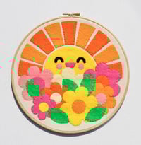 Image 2 of *BRAND NEW* Handmade Hello Sunshine Felt Applique Wall Hanging