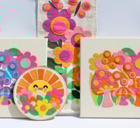 Image 5 of *BRAND NEW* Handmade Hello Sunshine Felt Applique Wall Hanging