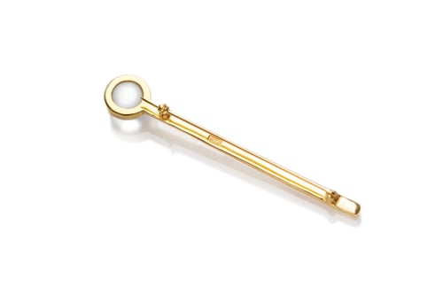 Image of "Rays of sun.." gold plated silver brooch with rock crystal  · RADII SOLIS.. ·