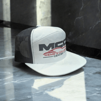 Image 2 of Red, white and black MCC Cap