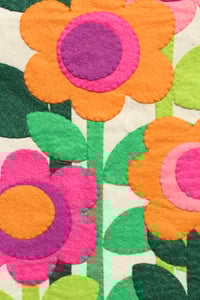 Image 1 of *BRAND NEW* Handmade Lollipop Blooms Felt Applique Wall Hanging