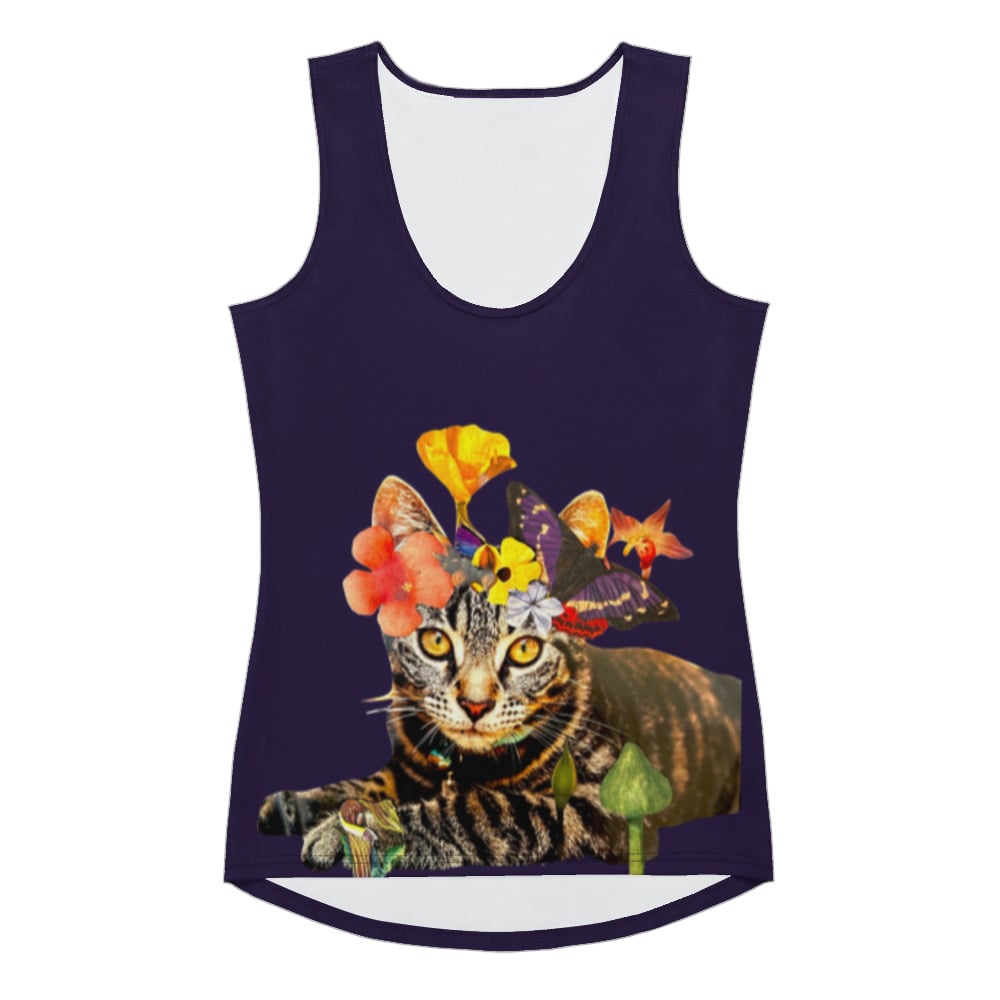 Image of Frida CatLo - All Over Print Tank Top - Purple 