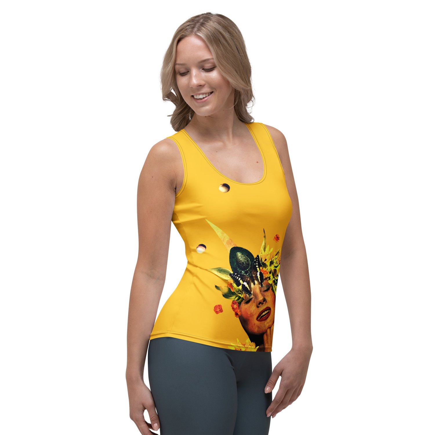 Image of Magical Unicorn - Yellow Tank Top