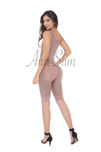 Image 2 of Ann Slim 4303 Powernet Shapewear Mid Thigh Wide Shoulder Straps