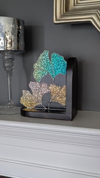 Image 4 of Left Ginkgo Bookend - Dichroic