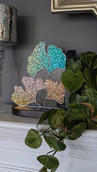 Image 1 of Left Ginkgo Bookend - Dichroic