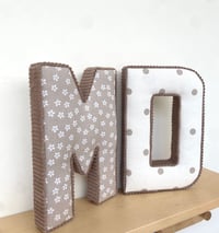 Image 3 of Fabric Letter with Corduroy trim