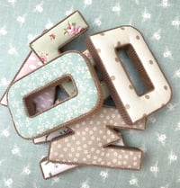 Image 1 of Fabric Letter with Corduroy trim