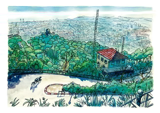 Skyline Barcelona Curva