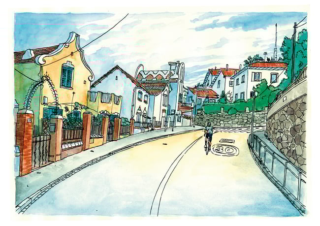 Pujada a la Plaça del Funicular