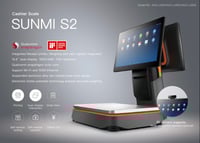Image 2 of 🟠Kassensystem SUNMI S2 Waage – mit integriertem Bondrucker & Kundendisplay